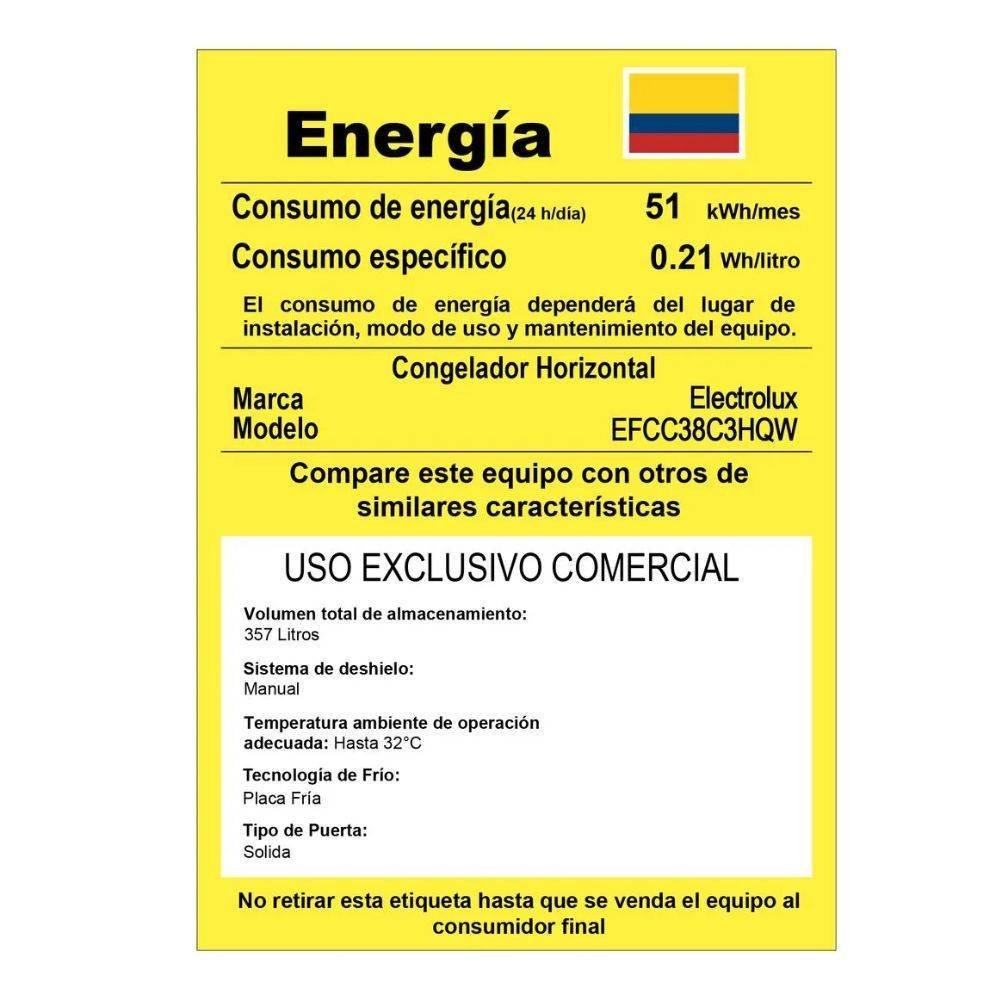 Congelador ELECTROLUX Horizontal Frost 357 Lt EFCC38C3HQW - Image 8