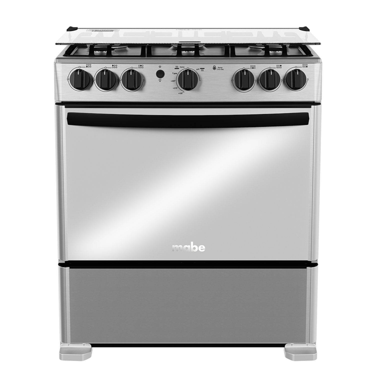 Estufa de Piso MABE 76cm Gas Natural 4 Ptos EMC30KXX-6 Inox