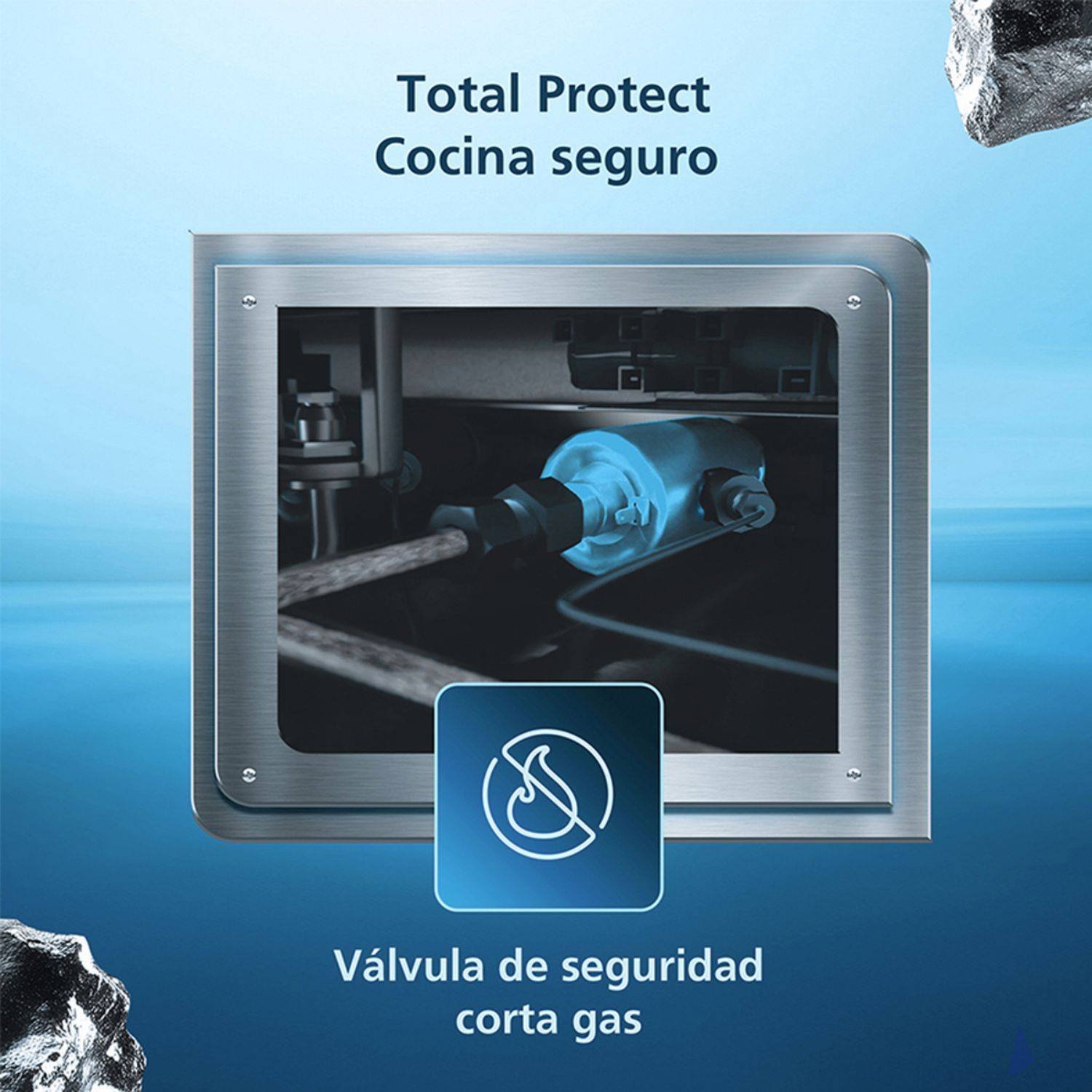 Estufa de Piso MABE 76cm Gas Natural 4 Ptos EMC30KXX-6 Inox - Image 4
