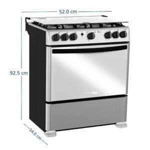 Estufa de Piso MABE 76cm Gas Natural 4 Ptos EMC30KXX-6 Inox - Image 7