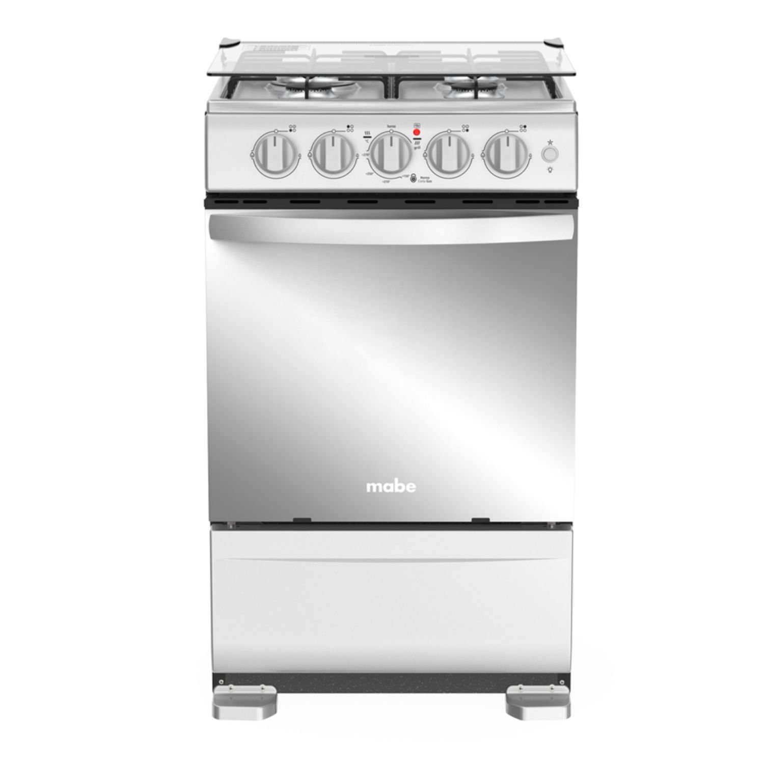 Estufa de Piso MABE 52cm 4 Puestos Gas Natural EMC5140ANG0