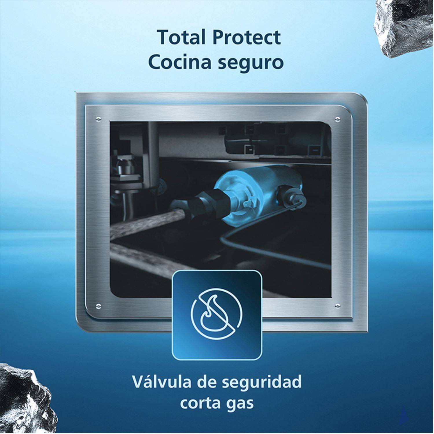 Estufa de Piso MABE 52cm 4 Puestos GN EMC5150SNX1 Inox - Image 6