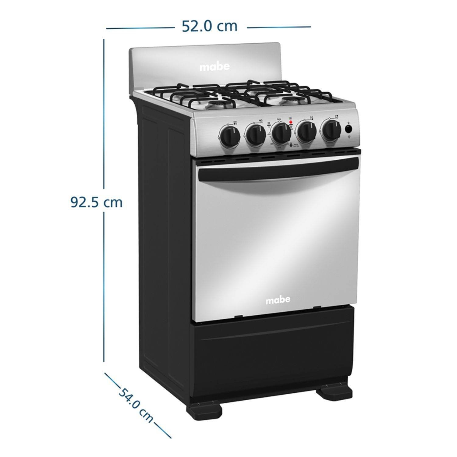 Estufa de Piso MABE 52cm 4 Puestos GN EMC5150SNX1 Inox - Image 7