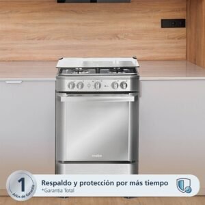 Estufa de Piso MABE 60cm 4 Puestos GN EMC6050NFX1 Inox - Image 4