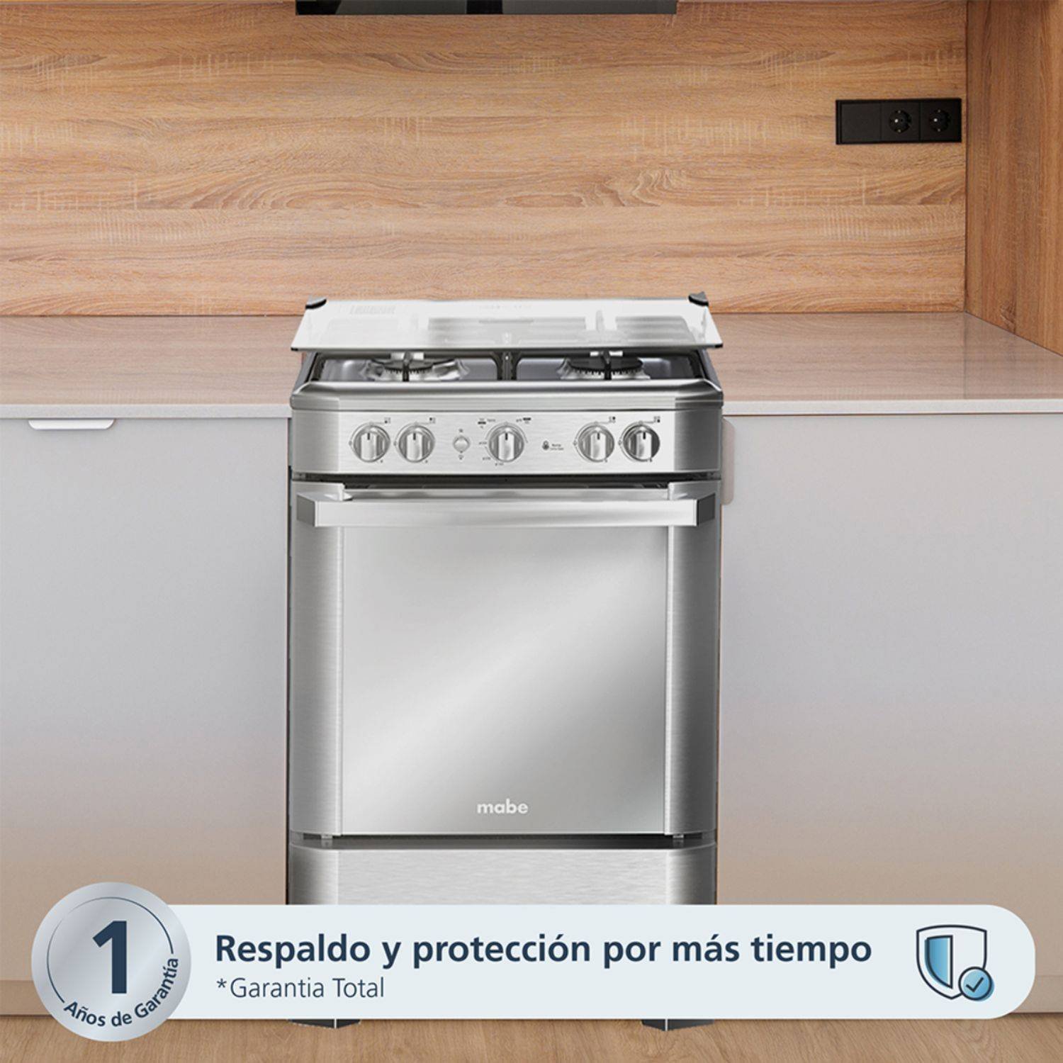 Estufa de Piso MABE 60cm 4 Puestos GN EMC6050NFX1 Inox - Image 4