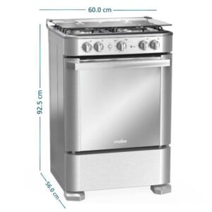 Estufa de Piso MABE 60cm 4 Puestos GN EMC6050NFX1 Inox - Image 7