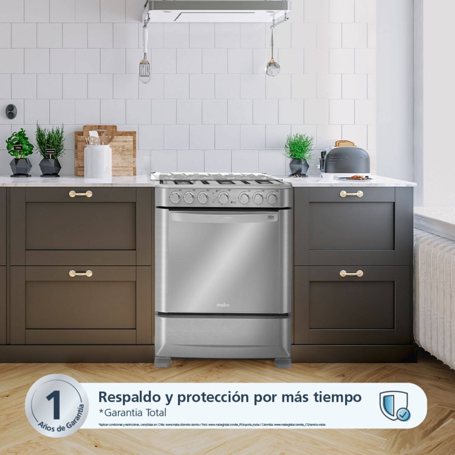 Estufa de Piso MABE 76cm 6 Puestos GN EMC7630NFX0 Inox - Image 4