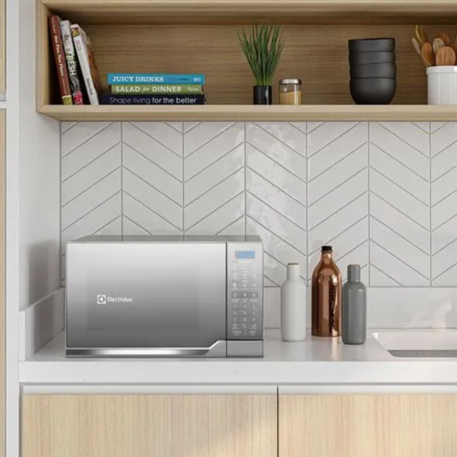 Horno Microondas ELECTROLUX 25 Litros EMDO25S3GSLUG Gris - Image 4