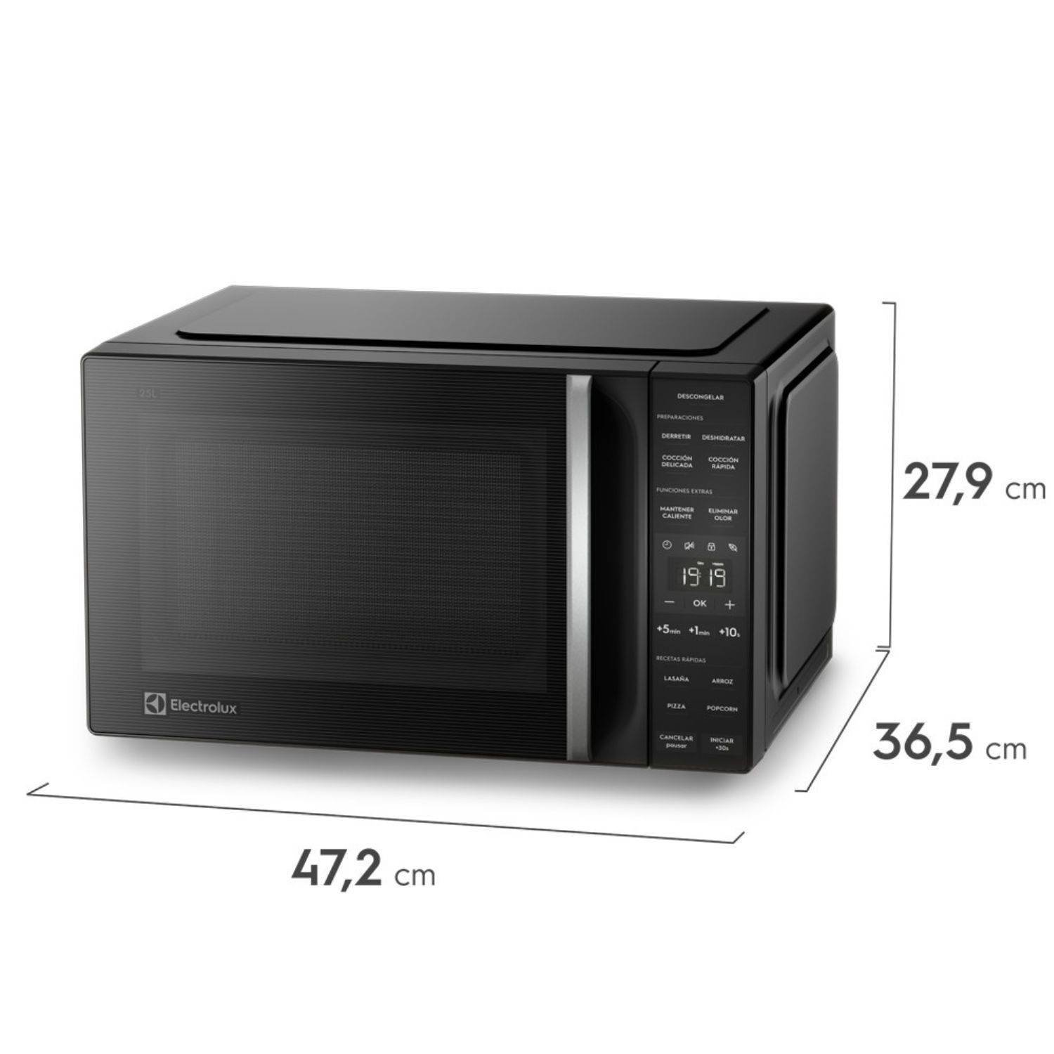 Horno Microondas ELECTROLUX 25 Litros Digital EMDY25S0MXB - Image 4