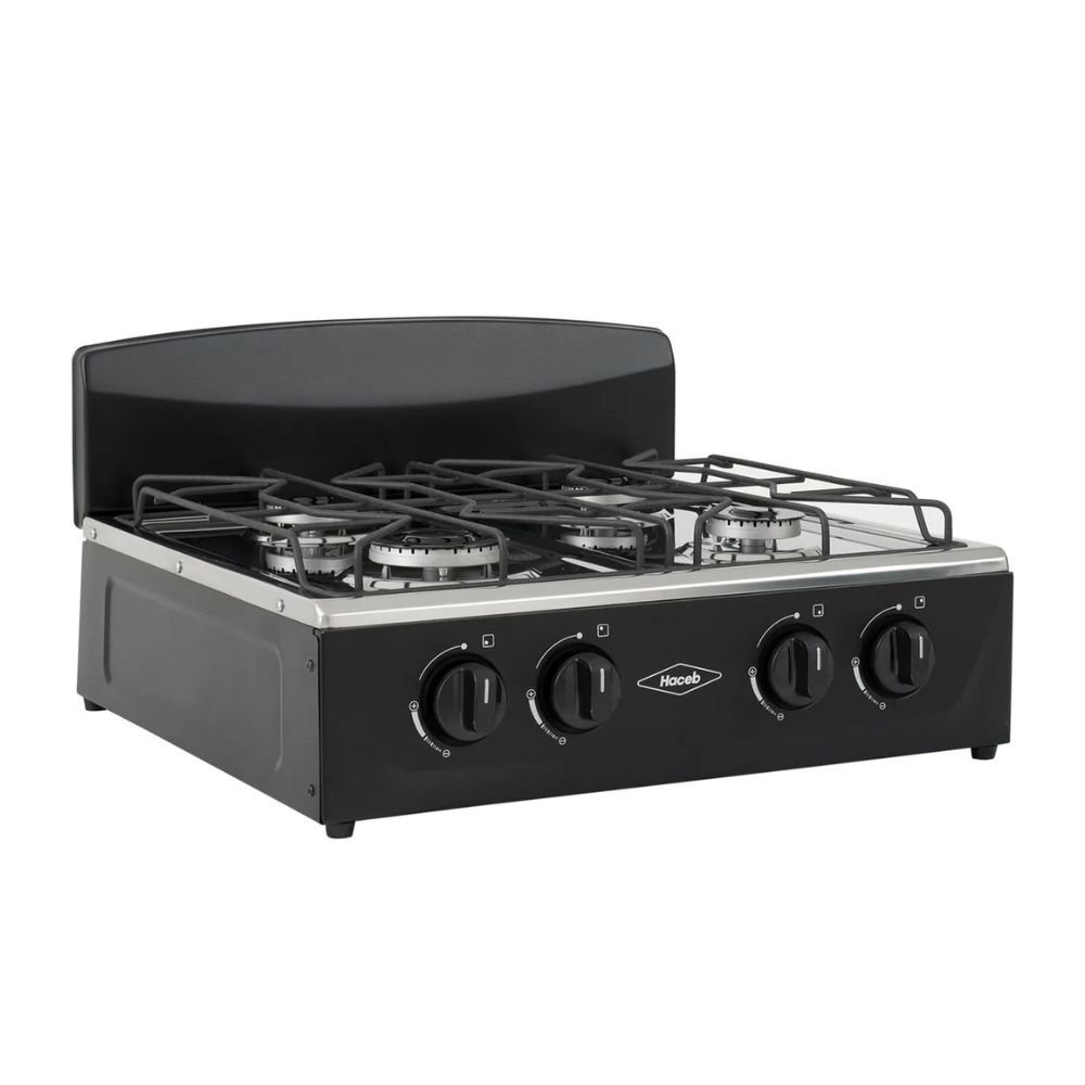 Estufa de Mesa HACEB AVELLANA Gas Natural 4 Puestos Negro - Image 2
