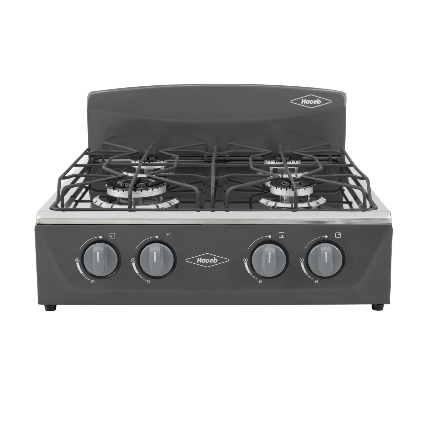 Estufa de Mesa HACEB Avellana Gas Natural 4 Puestos Plata