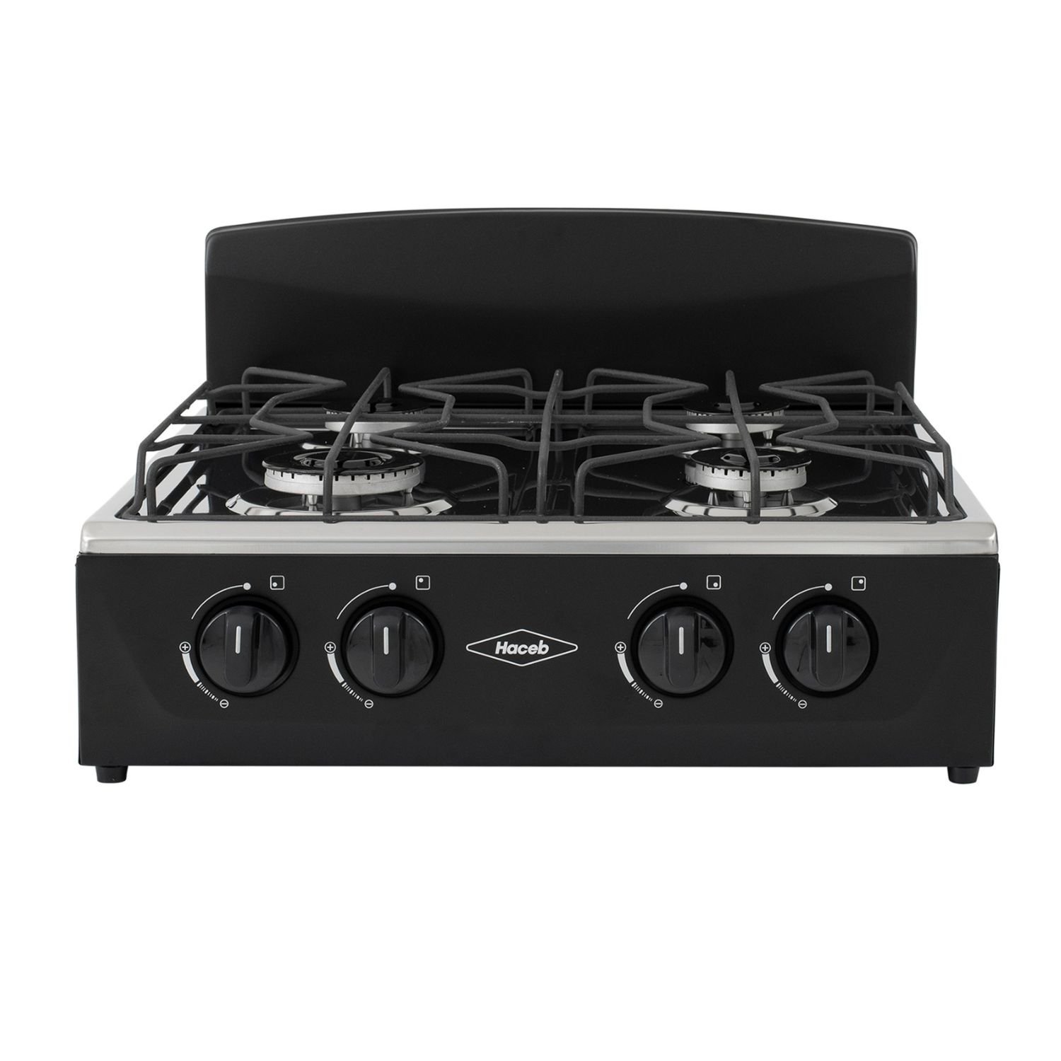 Estufa de Mesa HACEB Avellana Gas Propano 4 Puestos Negro