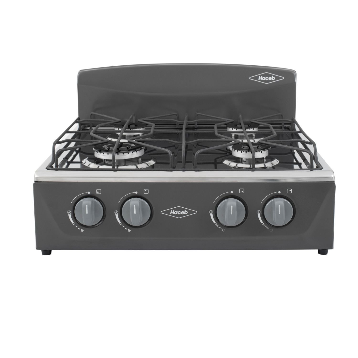 Estufa de Mesa HACEB Avellana Gas Propano 4 Puestos Gris