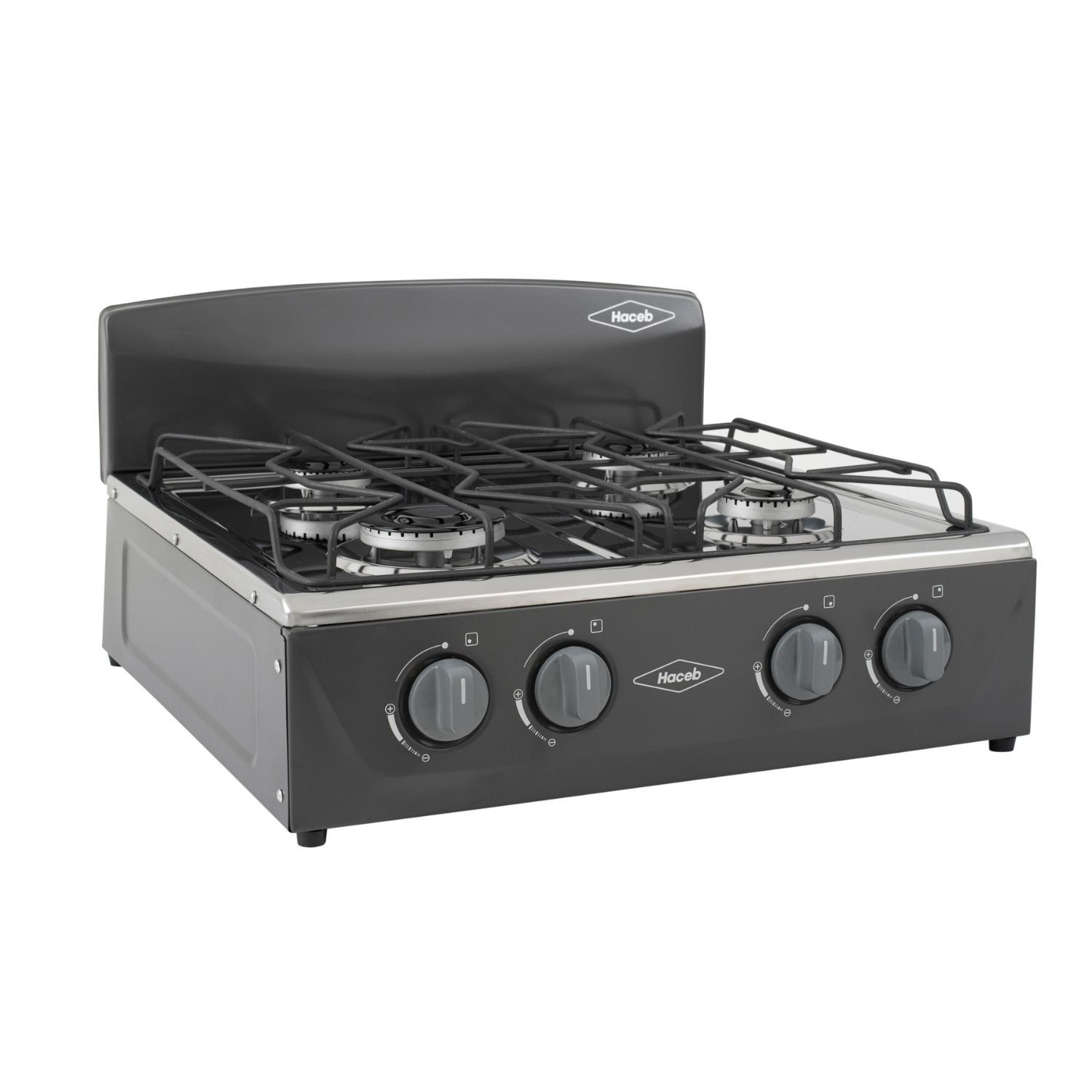 Estufa de Mesa HACEB Avellana Gas Propano 4 Puestos Gris - Image 2