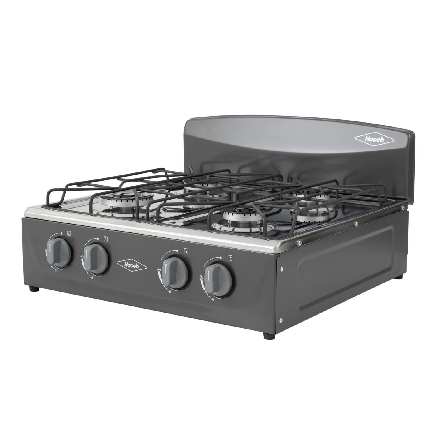 Estufa de Mesa HACEB Avellana Gas Propano 4 Puestos Gris - Image 3