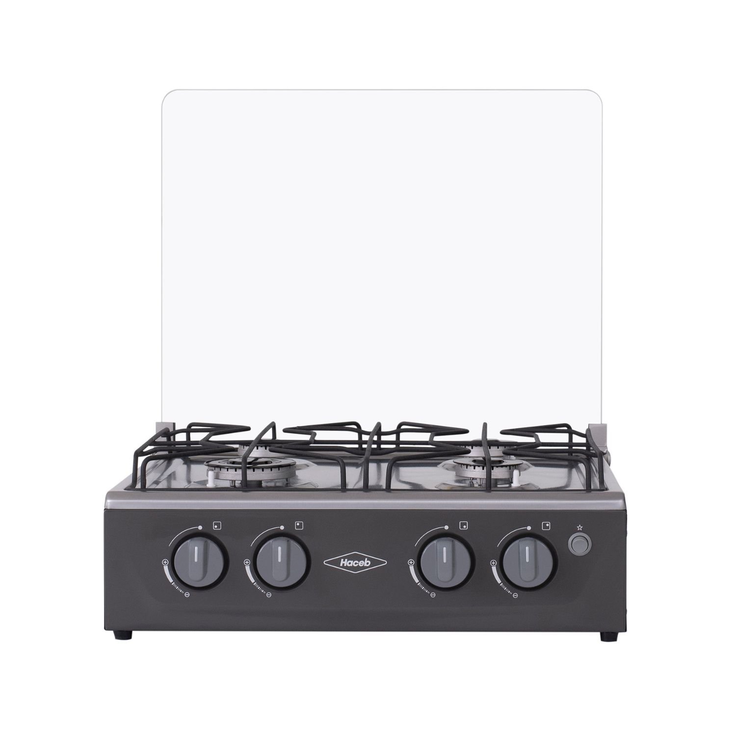 Estufa de Mesa HACEB Avellana Gas Propano 4 Puestos Gris - Image 2