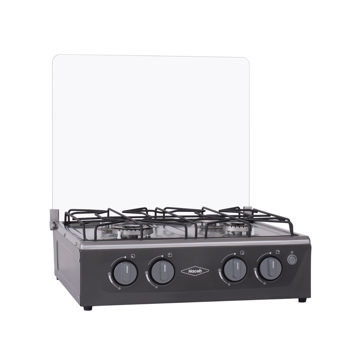 Estufa de Mesa HACEB Avellana Gas Propano 4 Puestos Gris - Image 4