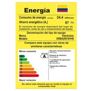 Nevera ELECTROLUX No Frost 285 Litros Inverter ERBA29V3HVB - Image 6