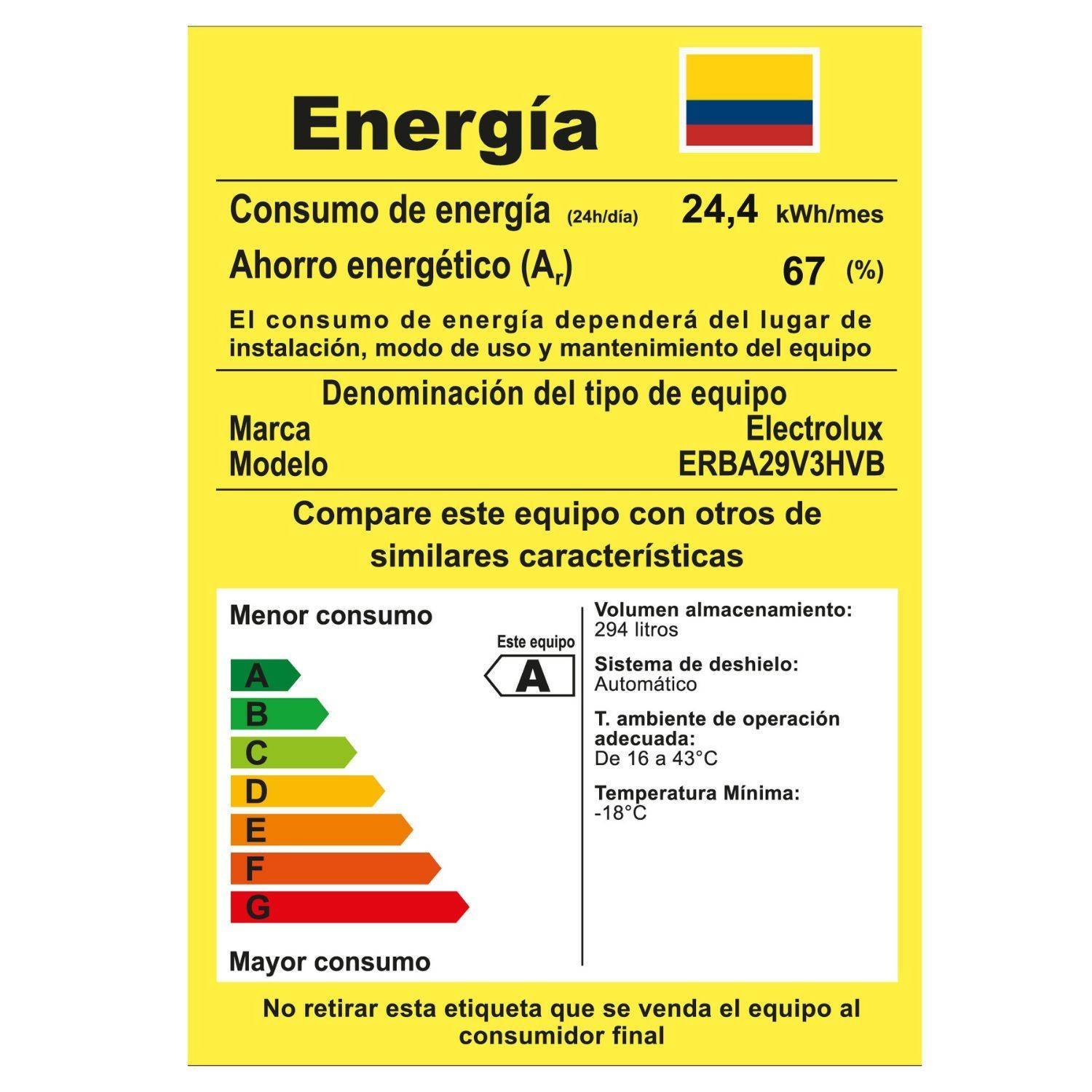 Nevera ELECTROLUX No Frost 285 Litros Inverter ERBA29V3HVB - Image 6