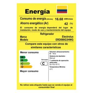 Minibar ELECTROLUX Frost 90 Litros ERD090G3HWG Gris - Image 6