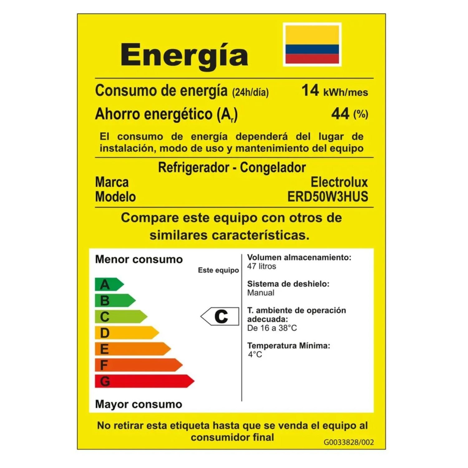 Minibar Electrolux Frost 47 Litros ERD50W3HUS Gris - Image 6