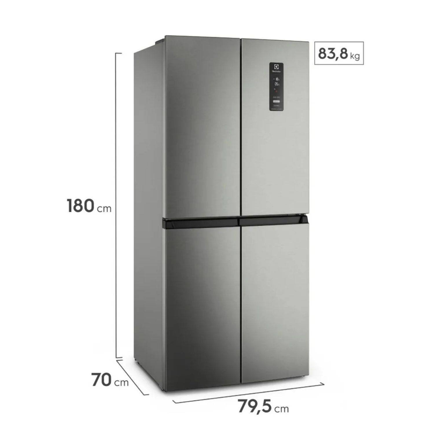 Nevecon ELECTROLUX No Frost 421 Litros ERQU40E3HWS Gris - Image 7