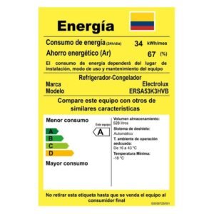 Nevecon ELECTROLUX No Frost 529Lt Inverter ERSA53K3HVB Negro - Image 7