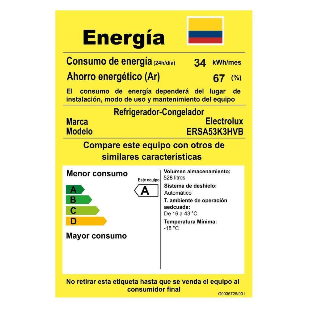 Nevecon ELECTROLUX No Frost 529Lt Inverter ERSA53K3HVB Negro - Image 7