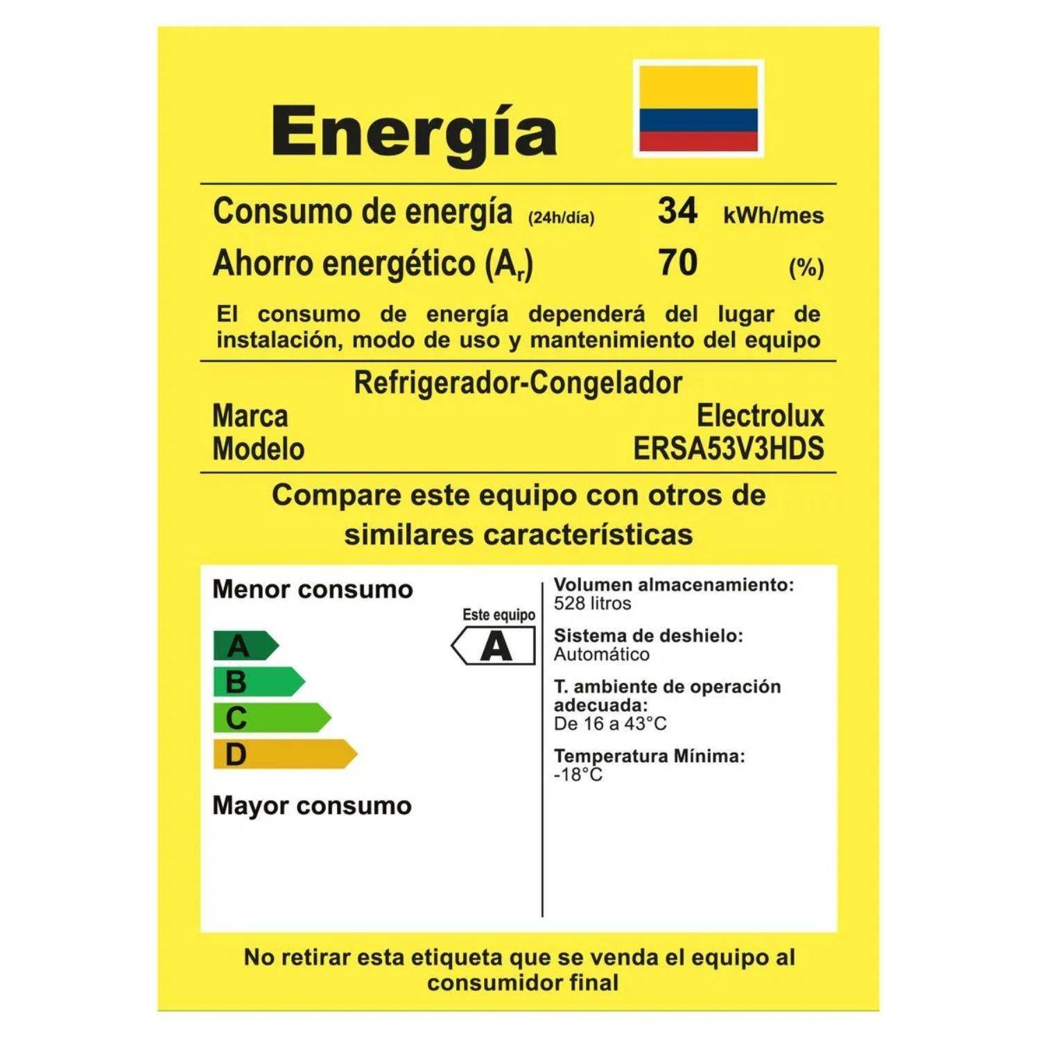 Nevecon ELECTROLUX No Frost 530 Litros ERSA53V3HDS Gris - Image 8