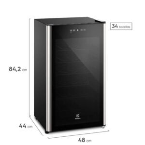 Cava de Vinos ELECTROLUX 34 Botellas ERWV34W3MWB Negro - Image 6
