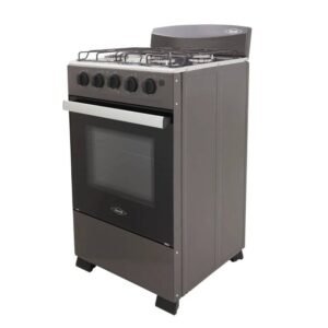 Alternative view of Estufa de Piso HACEB 50cm 4 Puestos GN Horno ROMERO Gris