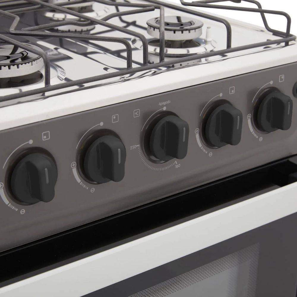 Estufa de Piso HACEB 50cm 4 Puestos GN Horno ROMERO Gris - Image 5