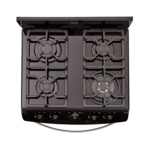 Estufa de Piso HACEB 60cm 4 Puestos Gas Natural Negro - Image 2