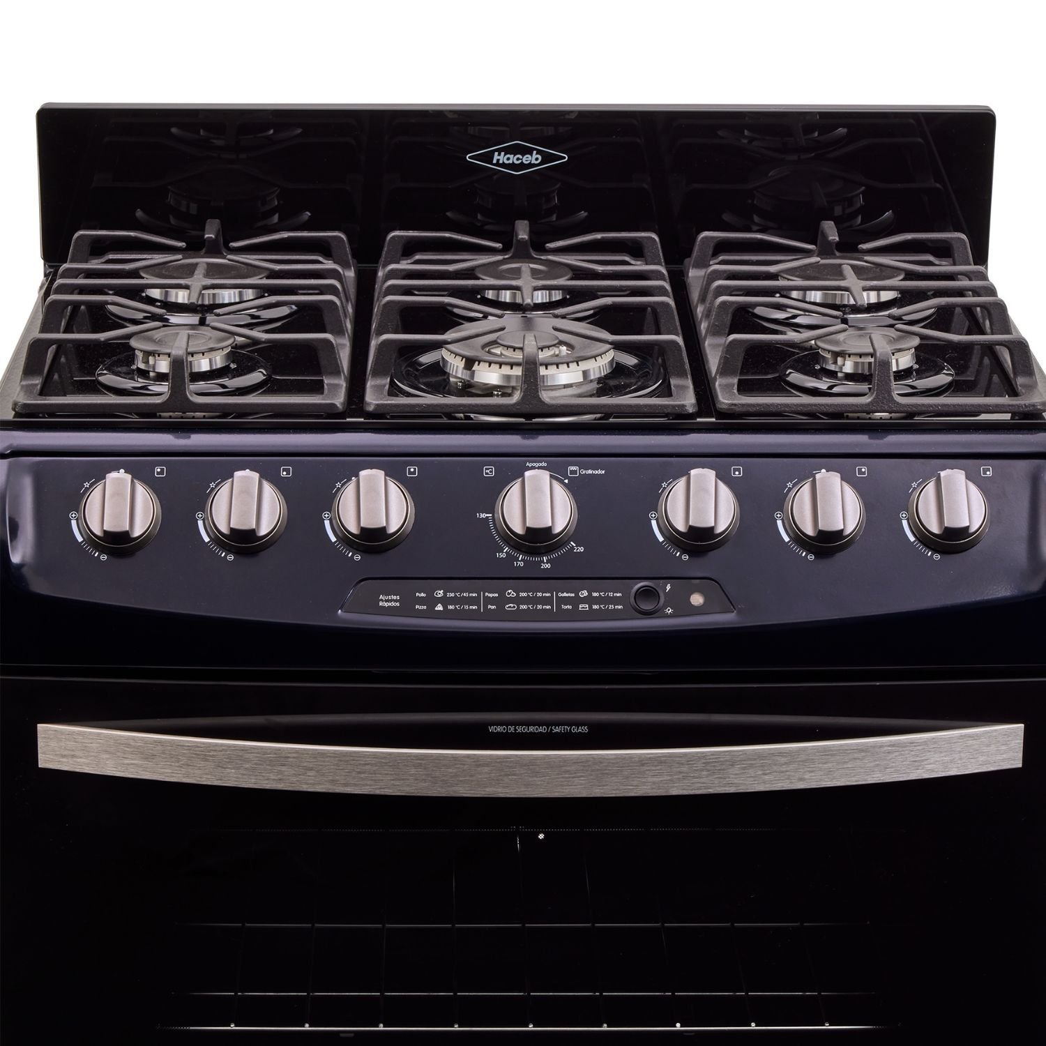 Estufa de Piso HACEB 76cm 6 Puestos Gas Natural Azul - Image 4