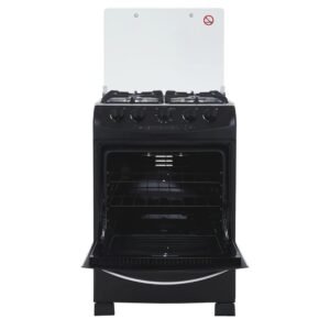 Alternative view of Estufa de Piso HACEB 60cm 4 Puestos GN Horno OREGANO Negro
