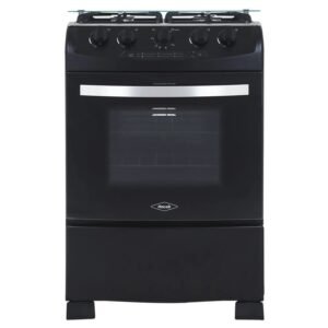 Estufa de Piso HACEB 60 cm 4 Puestos Gas Propano Negro