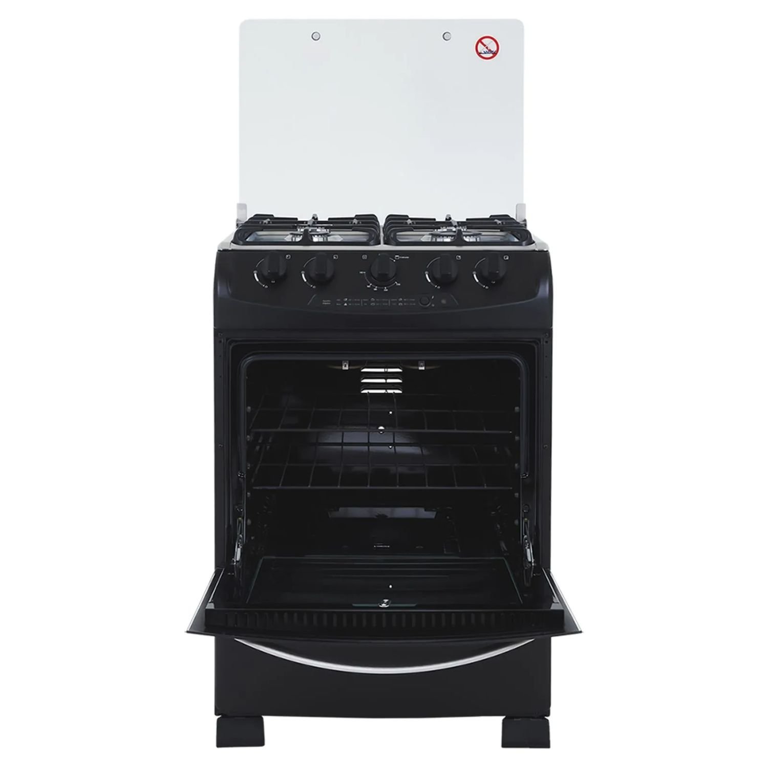 Estufa de Piso HACEB 60 cm 4 Puestos Gas Propano Negro - Image 2