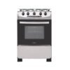 Estufa de Piso HACEB 60 cm 4 Puestos Gas Natural Negra Inox