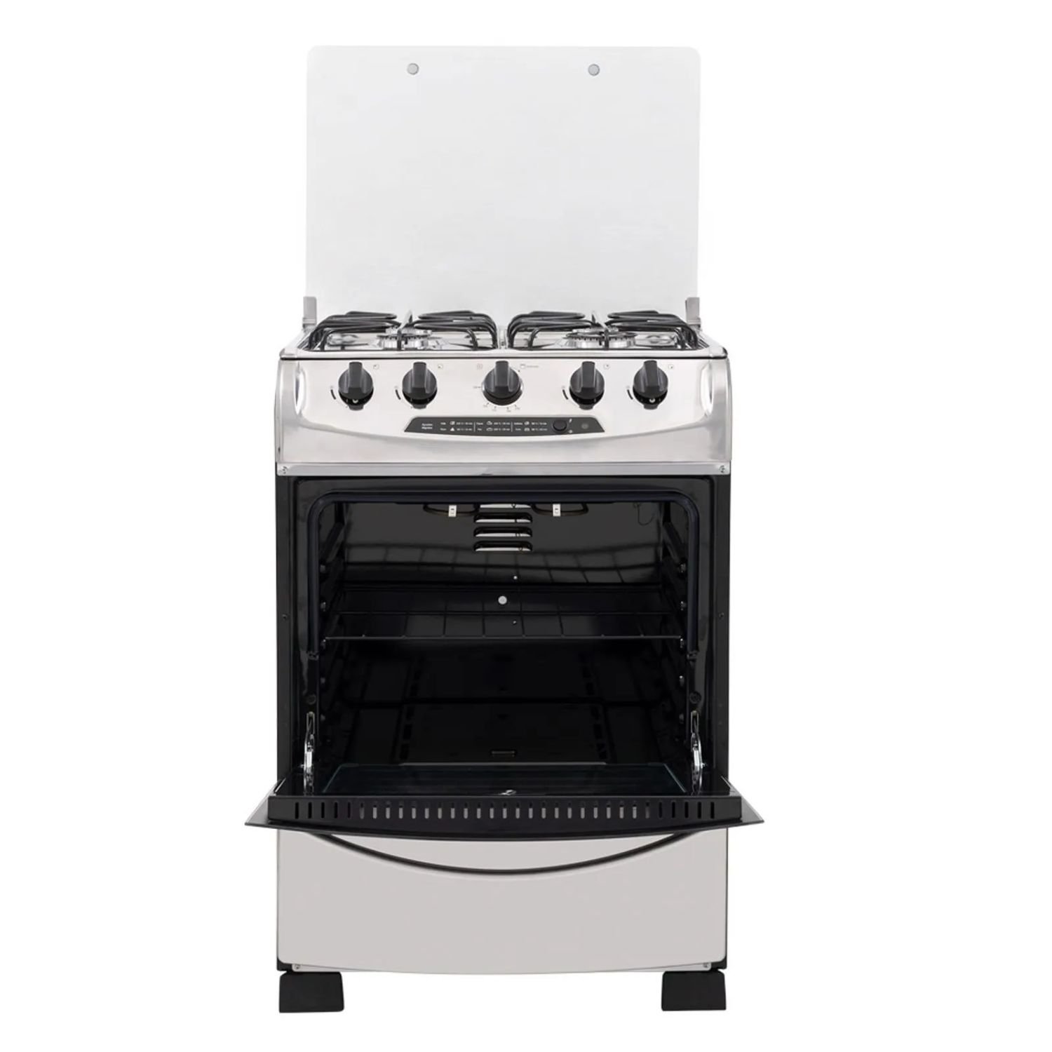 Estufa de Piso HACEB 60 cm 4 Puestos Gas Natural Negra Inox - Image 3