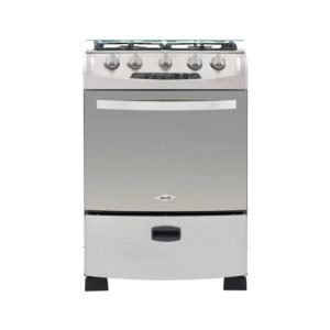 Estufa de Piso HACEB 60 cm 4 Puestos Gas Natural Inox
