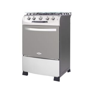 Estufa de Piso HACEB 60cm 4 Puestos Gas Natural Horno Gris - Image 3