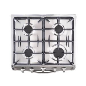 Estufa de Piso HACEB 60cm 4 Puestos Gas Natural Horno Gris - Image 4