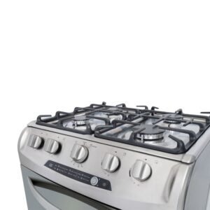 Estufa de Piso HACEB 60cm 4 Puestos Gas Propano Horno Gris - Image 6