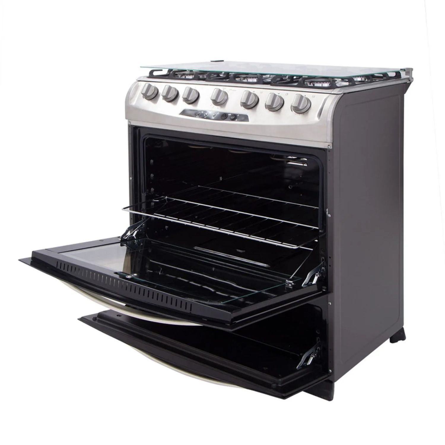 Estufa de Piso HACEB 76 cm 6 Puestos Gas Natural Inox - Image 2