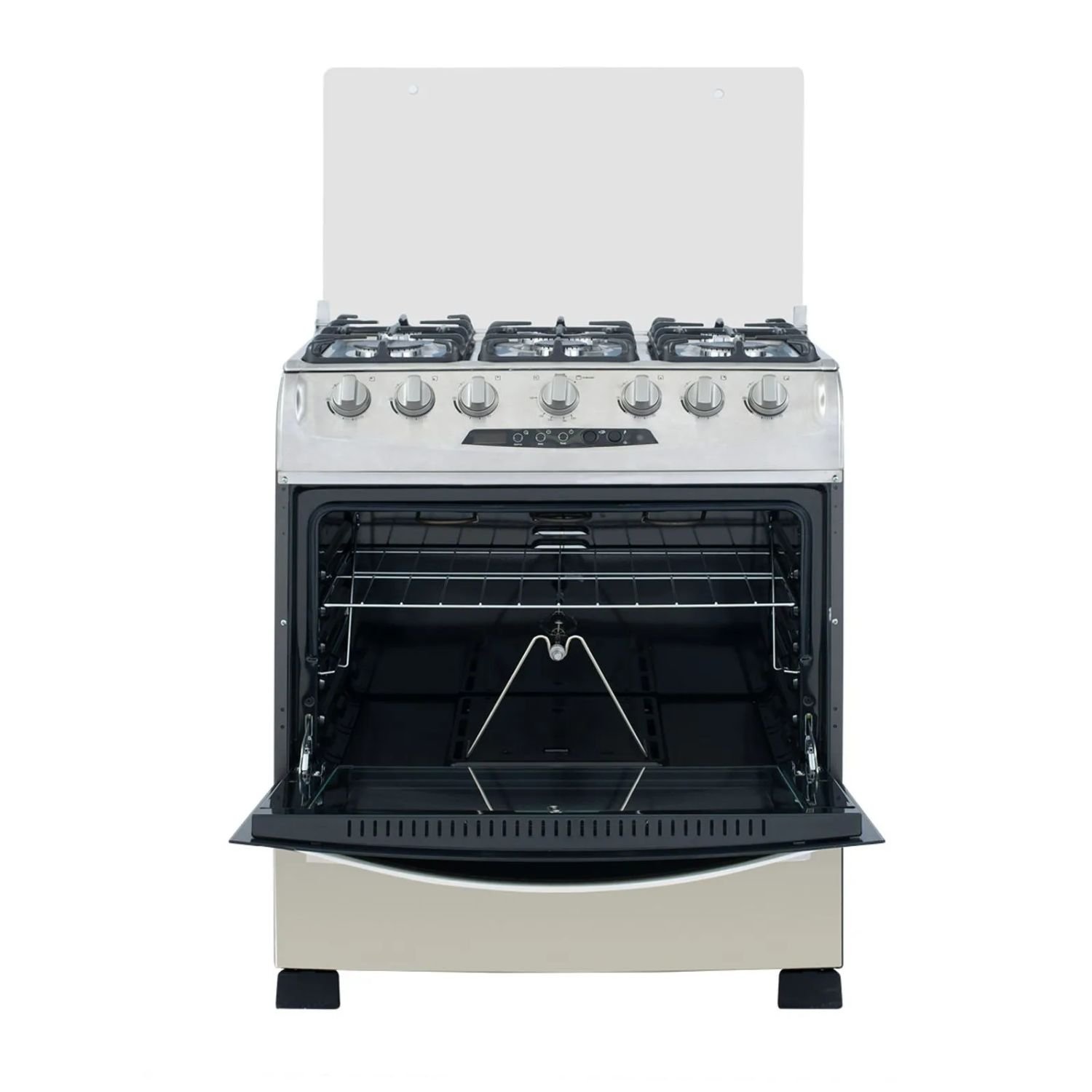 Estufa de Piso HACEB 76 cm 6 Puestos Gas Natural Inox - Image 3