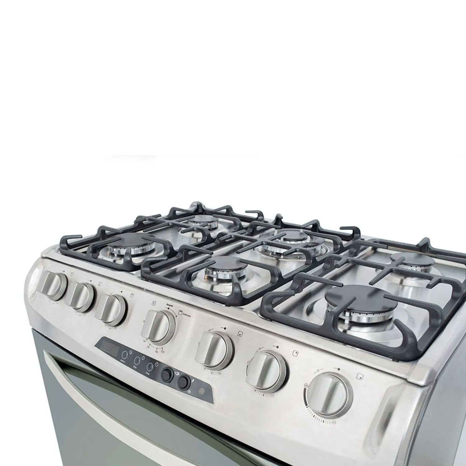Estufa de Piso HACEB 76 cm 6 Puestos Gas Natural Inox - Image 4