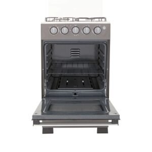 Estufa de Piso HACEB 50 cm 4 Puestos Gas Natural Plata - Image 3