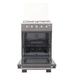 Estufa de Piso HACEB 50 cm 4 Puestos Gas Propano Plata - Image 3