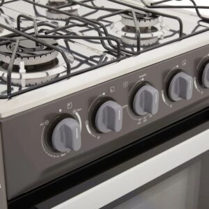 Estufa de Piso HACEB 50 cm 4 Puestos Gas Propano Plata - Image 4