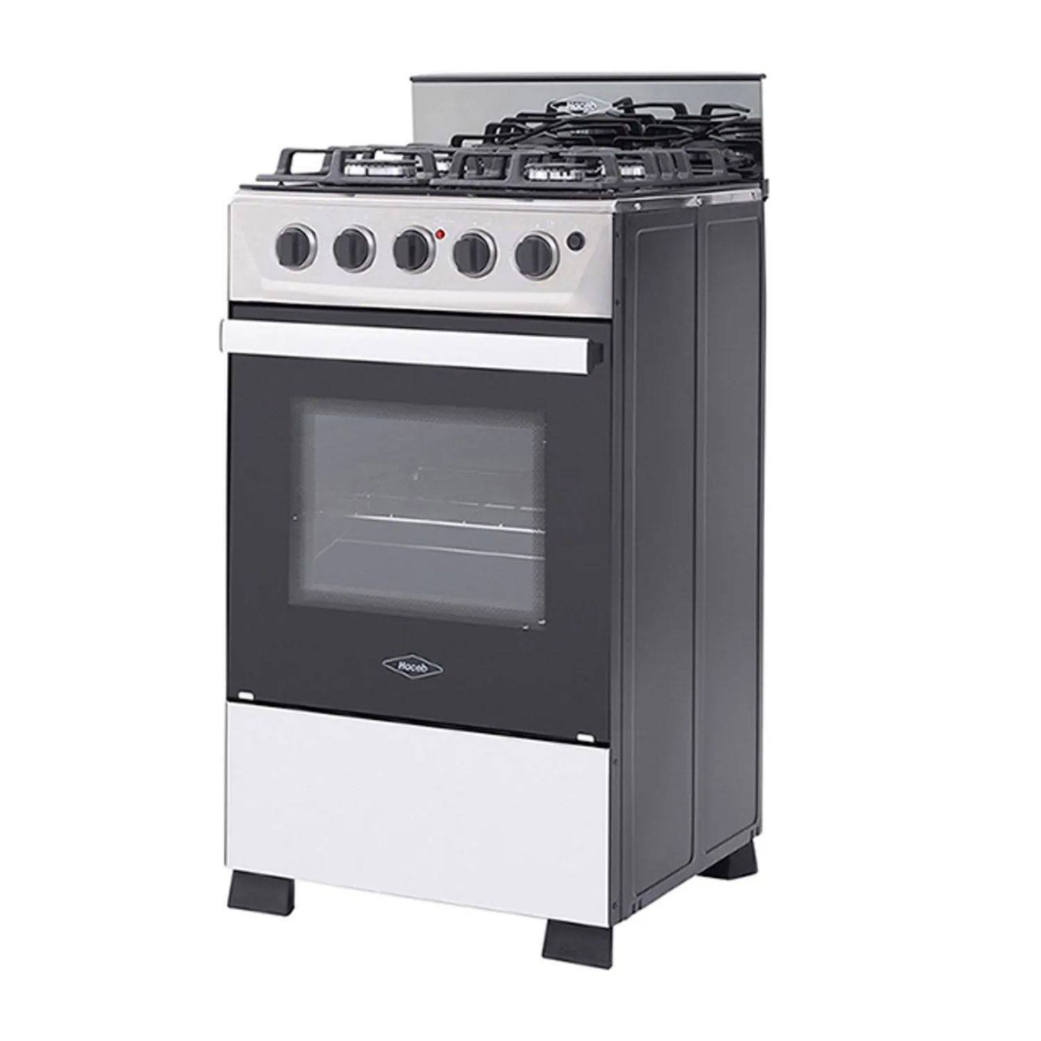Estufa de Piso HACEB 50cm 4 Puestos GN Horno ROMERO Cristal - Image 2